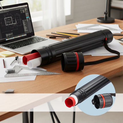 Tub telescopic pentru postere - reglabil, portabil, sigur