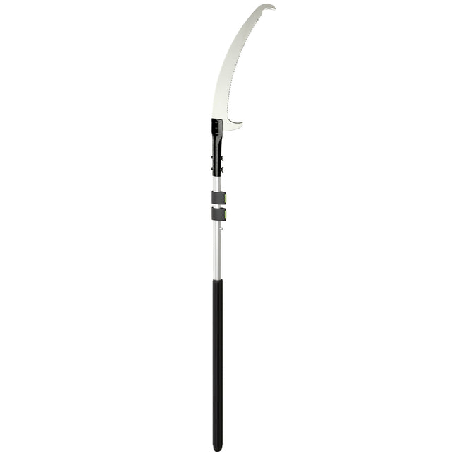 Fierăstrău telescopic pentru ramuri 1,5-2,6 m foarfece pentru copaci cu dispozitiv de blocare, mâner telescopic, lamă acoperită antiaderent, negru