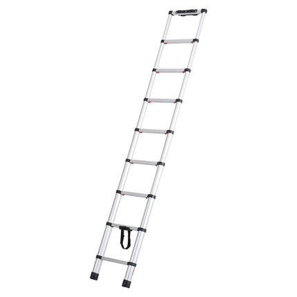 Telescoping Ladder, 8.5 ft, Aluminum, 375 lb Capacity, Non-Slip Feet