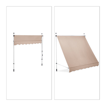 Telesopic Canopy Beige