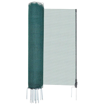 Temporary Fence With Posts, 0.9 x 20m Plastic Mesh