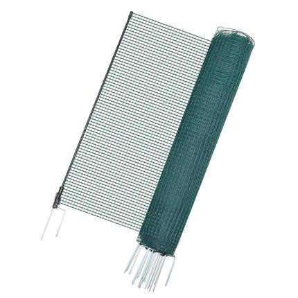 Temporary Fence With Posts, 0.9 x 20m Plastic Mesh