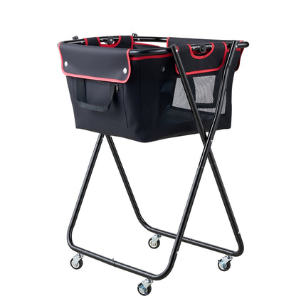 Tennis Ball Hopper Cart, 175-Ball, Foldable, Wheels
