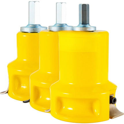 Tenon Cutter Set, 1, 1-1/2, 2 Inch, Aluminum Steel