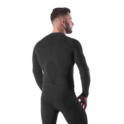 Top termoactiv negru pentru bărbați, 2XL/3XL