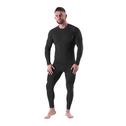 Top termoactiv negru pentru bărbați, 2XL/3XL