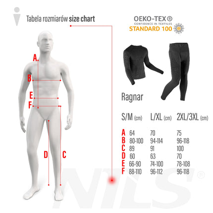 Top termoactiv negru pentru bărbați, 2XL/3XL