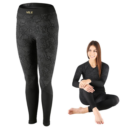 Pantaloni termoactivi dama, negri, marimea S/M