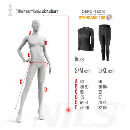 Set de lenjerie intima pentru femei Thermoactive, negru, S/M
