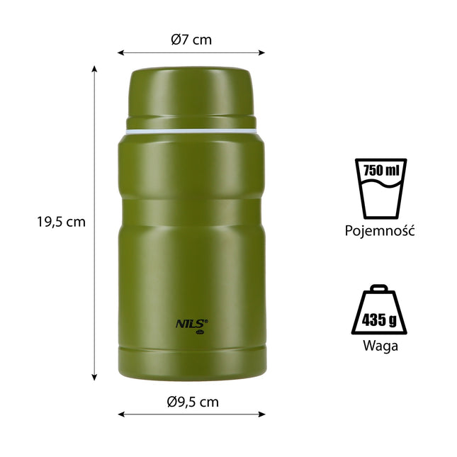 Set Thermos 750ml – Oțel inoxidabil izolat