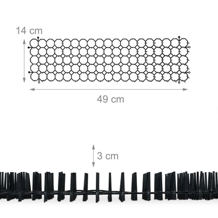 Set de 12 grile pentru spini