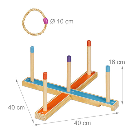 Throw rings in wood