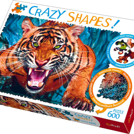 Tiger Puzzle 600 de piese – Activitate de familie distractivă și captivantă