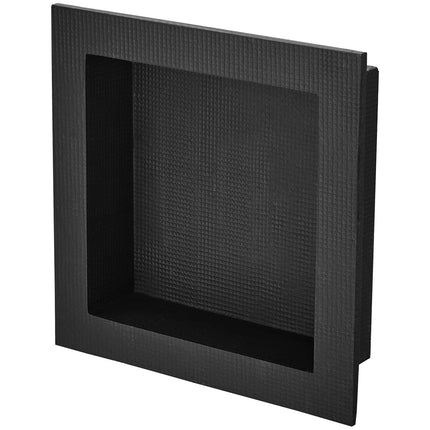 Tile-Ready Shower Niche 16x16 in, Waterproof, Black