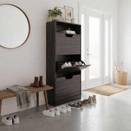 Dulap de pantofi basculant cu compartimente reglabile