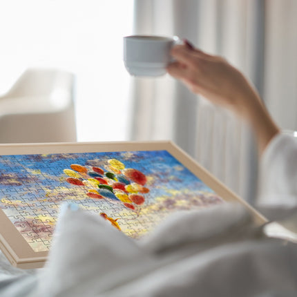 Placă de puzzle înclinată și rotativă