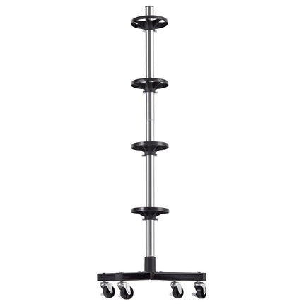 Tire Rack On Wheels, 4 Tire Steel Storage Stand, 220 lb