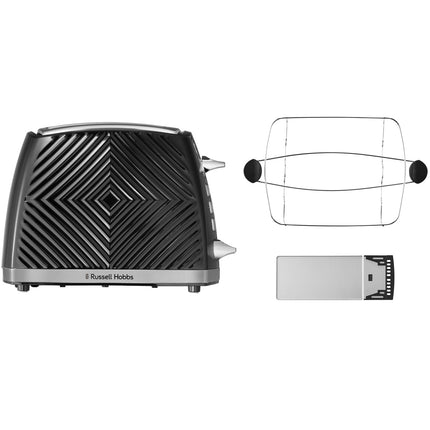 Toaster Black Groove 2S Toast 26390-56