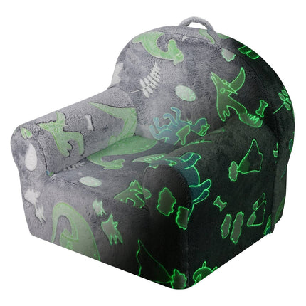 Toddler Chair Sofa Bed, Glow-in-the-Dark, Grey