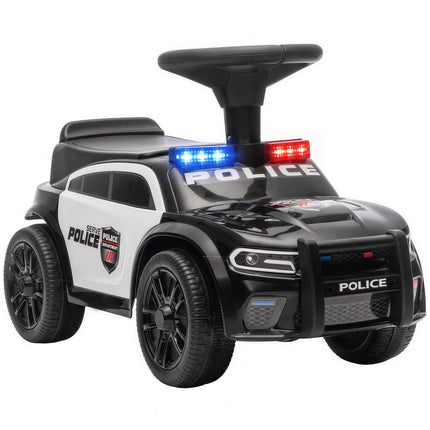 Mașină de poliție pentru copii mici, cu muzică și design anti-răsturnare
