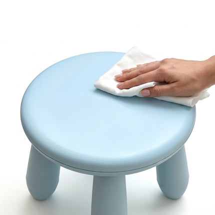 Scaun pentru copii mici, plastic albastru – 26x28 cm