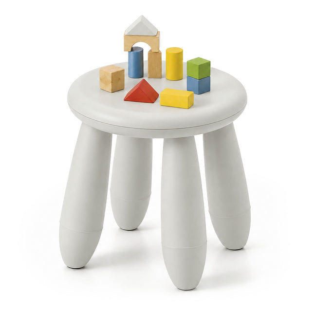 Scaun pentru copii mici, plastic alb, 26x28 cm