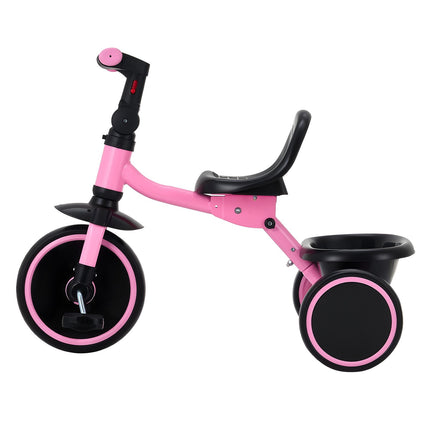 Toddler Tricycle, Folding, Adjustable Seat, Basket 2-5