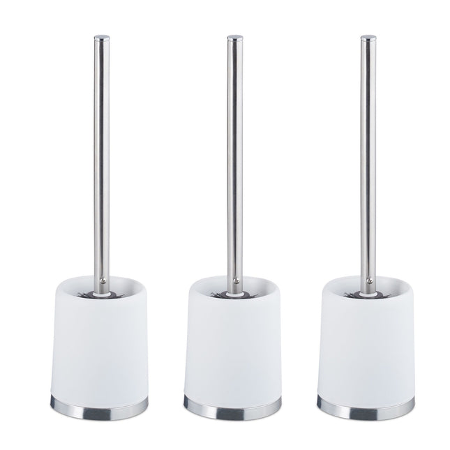 Set de perii de toaletă cu suport – pachet de 3