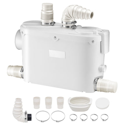 Toilet Macerator Pump 500W, 6600 L/h, 3 Inlets