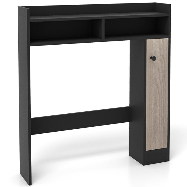 Dulap pentru toaletă, dulap suprapus pentru baie cu rafturi reglabile, suport pentru toaletă