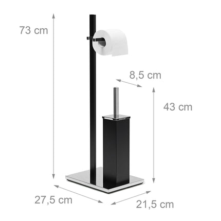Set de toaleta negru mat