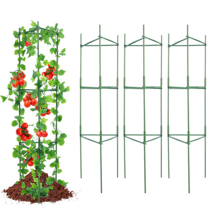 Tomato Cages 6-Pack, 48-Inch Stackable Plant Supports