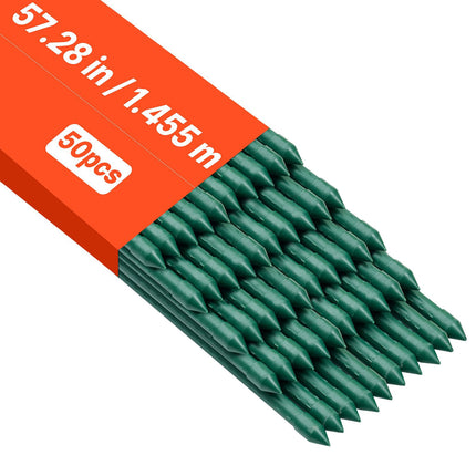 Tomato Stakes, 50 Pack, 57-In PE-Coated Steel