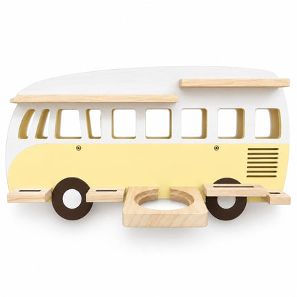 Toniebox Wall Shelf in Bus Design for Up to 25 Tonies, Magnetic, Yellow