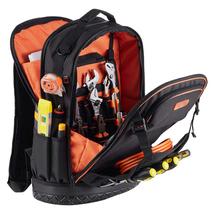 Tool Backpack with 21-Piece Tool Kit, 65 Pockets