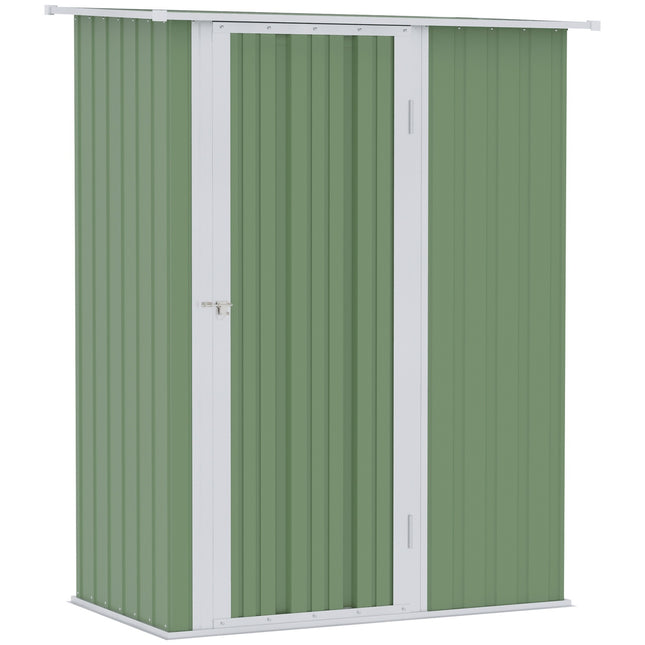 Magazin pentru scule Magazin pentru gradina Magazin pentru scule Cu Usa Exterior Otel Verde 142 X 84 X 189 Cm