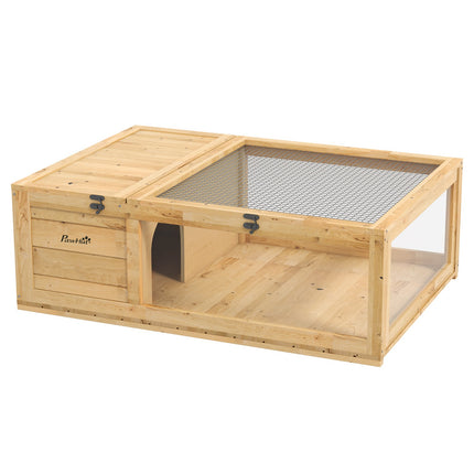 Incinta broasca testoasa cu doua zone, lemn de brad, 91x60,5x32 cm