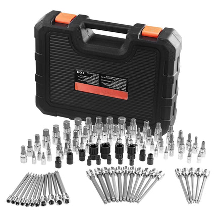 Torx And Hex Bit Socket Set, 107-Piece SAE Metric