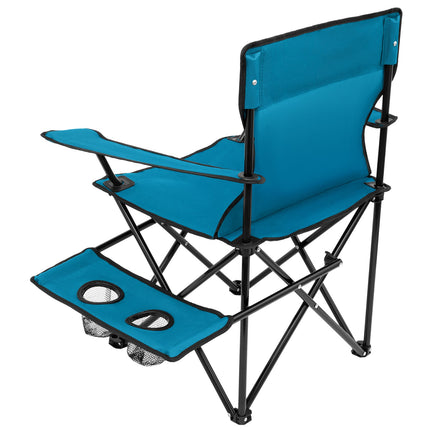 Scaun turistic, pliabil, albastru-gri, design compact