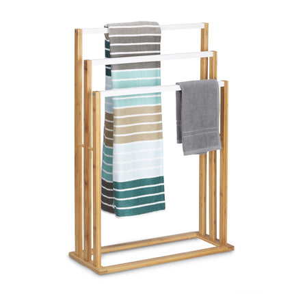 Towel hanger bamboo 3 bars