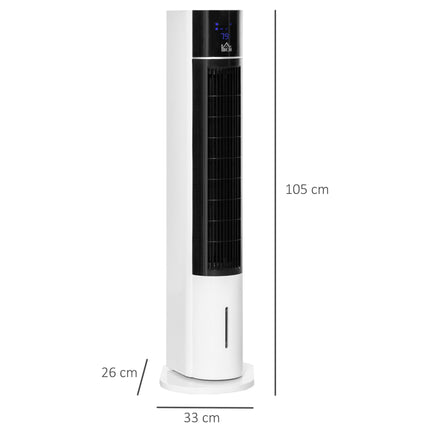 Ventilator turn cu umidificator și telecomandă, 3 moduri, temporizator