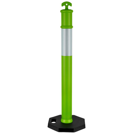 Traffic Delineator Posts, 3 Pack, 1140 mm, Reflective Weighted Base