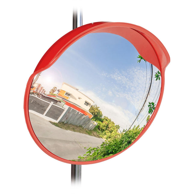 Traffic mirror 60 cm red