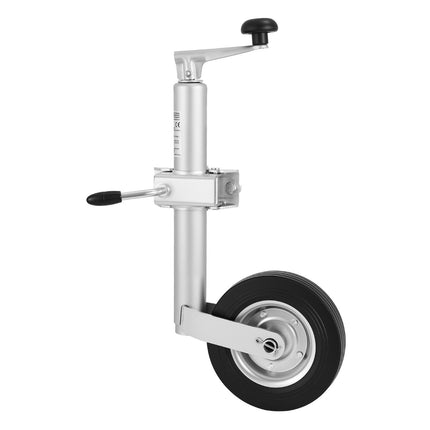Trailer Jack With Wheel, 150 kg, Bolt-On Fold-Up