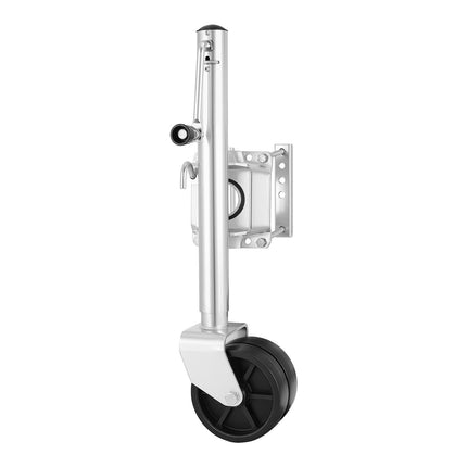 Trailer Jack with Dual Wheel, Swivel, 2000 lb, 15–27 in