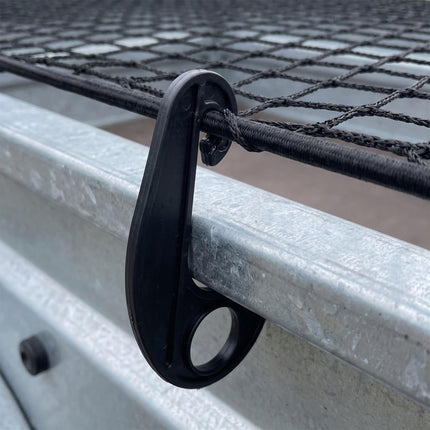 Plasă pentru remorcă 2x3m neagră, plastic PP durabil