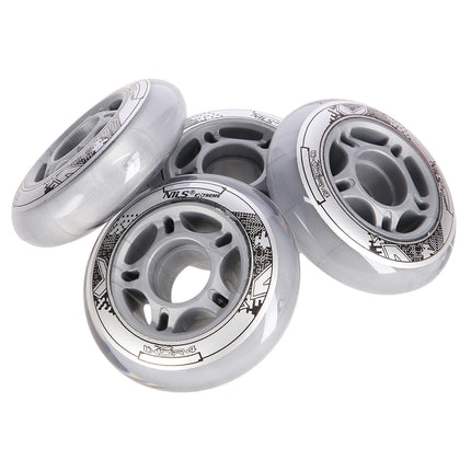 Transparent PU Skateboard Wheels 76x24mm 82A (Set of 4)