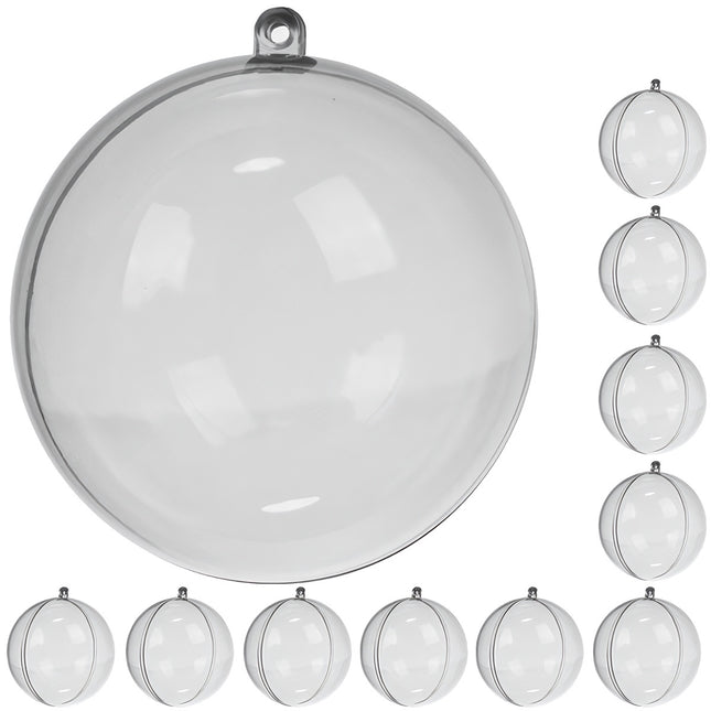 Slefuite transparente 10 cm set de 10 Ruhhy 22277