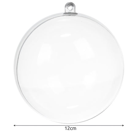 Transparent baubles 12 cm, set of 10 Ruhhy 22279