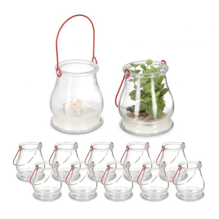 Set de 12 lămpi transparente de vânt